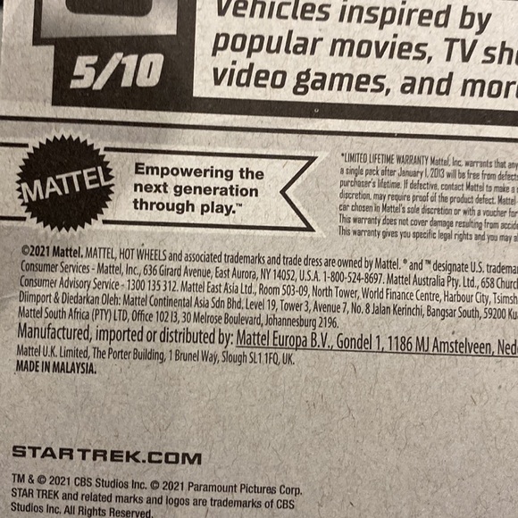 Hot Wheels | Screen Time #5 of 10: Star Trek U.S.S. Enterprise NCC-1701 - Picture 3 of 9